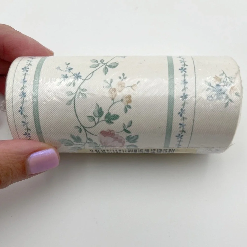 Brewster Wallcovering‎ Pre-Pasted Vinyl Floral Wallpaper Border 5yd Cottage VTG